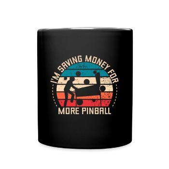 J’économise de l’argent pour Pinball Retro Pinball Gift - Mug uni - noir - Devant