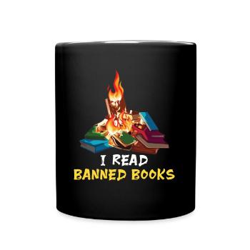 Soutien Interdit Livre Drôle Amoureux du Livre Lire - Mug uni - noir - Devant