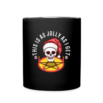 This Is As Jolly As I Get - Full Colour Mug - black - Front