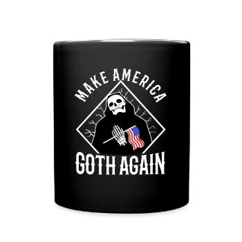 Make america goth again - Tasse einfarbig - Schwarz - Vorne