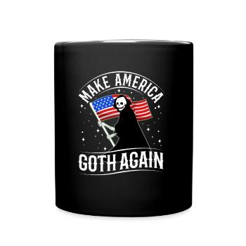 Make america goth again - Tasse einfarbig - Schwarz - Vorne
