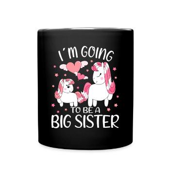 Going To Be A Big Sister Deer Promoted Big Sister - Full Colour Mug - black - Front