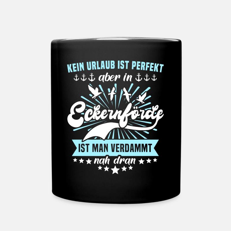 Eckernförde Sprüche Eckernförder - Tasse einfarbig - Schwarz