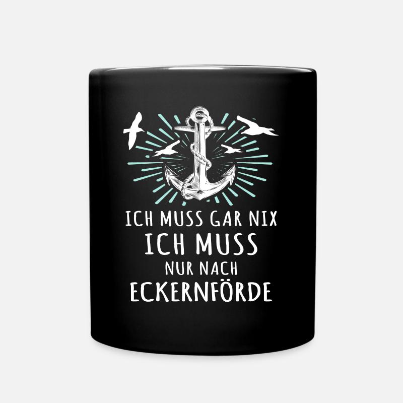 Eckernförde Sprüche Eckernförder - Tasse einfarbig - Schwarz