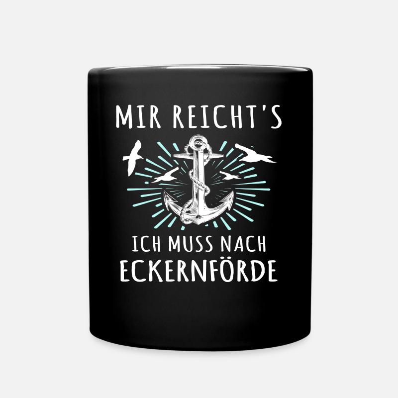 Eckernförde Eckernförder - Tasse einfarbig - Schwarz