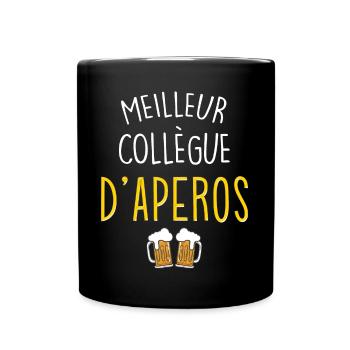 Mon meilleur collègue d'apéro je l'aime bien - Mug uni - noir - Devant