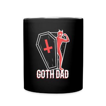 Papa gothique - Mug uni - noir - Devant
