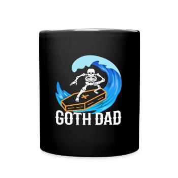 Papa gothique - Mug uni - noir - Devant
