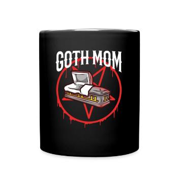 Maman gothique - Mug uni - noir - Devant