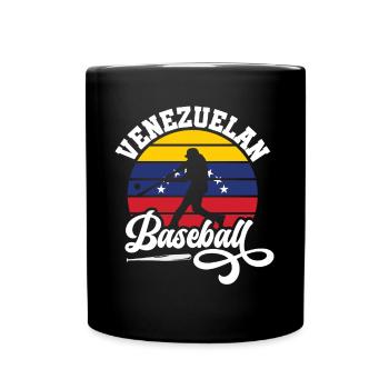Venezuela Baseballspieler Baseball Meisterschaft - Tasse einfarbig - Schwarz - Vorne