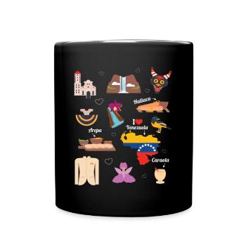 Venezuela Südamerika Reisen Länderreisen Backpack - Tasse einfarbig - Schwarz - Vorne