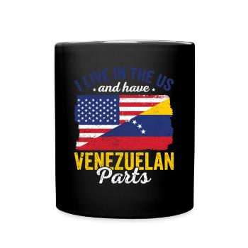 Live USA Venezuela Parts Country Tours Flags - Full Colour Mug - black - Front