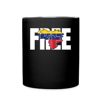 Venezuela Freedom Amérique du Sud Destination de voyage cadeau - Mug uni - noir - Devant