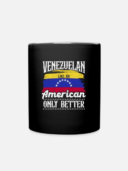 Venezuelan South America Country of origin Latin America - Full Colour Mug - black