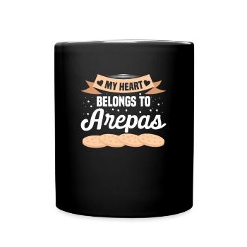 Venezuela Essen Arepas Traditionelles Essen - Tasse einfarbig - Schwarz - Vorne