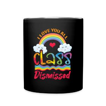 Jour De L’école Heureux Dernière Classe Renvoyé Coeur - Mug uni - noir - Devant