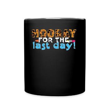 Jour de vacances de l’école Heureux dernier cours d’été - Mug uni - noir - Devant