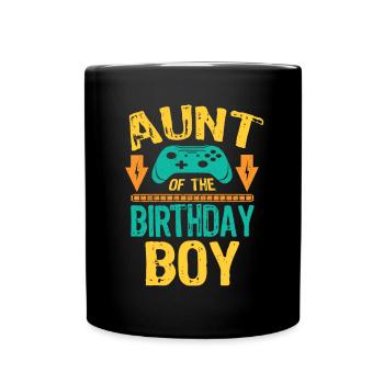 Tante de l’anniversaire Boy Gaming Cadeau de famille - Mug uni - noir - Devant