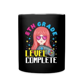 Anime Tag der Schule Happy Last Gamer 8. Klasse - Tasse einfarbig - Schwarz - Vorne