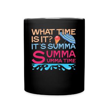 Day Of School Happy Last What Time Summer - Full Colour Mug - black - Front