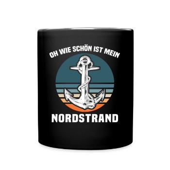 Nordstrand Sprüche - Tasse einfarbig - Schwarz - Vorne