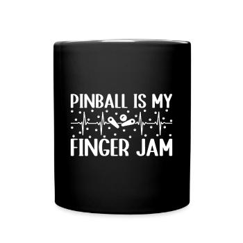 Pinball Machine Pinball Is My Finger Jam Pinball - Full Colour Mug - black - Front