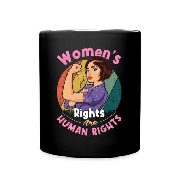Vintage Droits humains Féministe Droit Femmes Égalité - Mug uni - noir - Devant