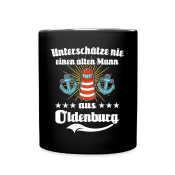 Oldenburg Mann - Tasse einfarbig - Schwarz - Vorne
