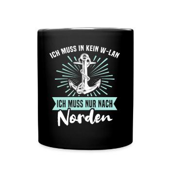 Norden Urlaub Nordener - Tasse einfarbig - Schwarz - Vorne