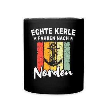 Norden Sprüche Nordener Spruch - Tasse einfarbig - Schwarz - Vorne