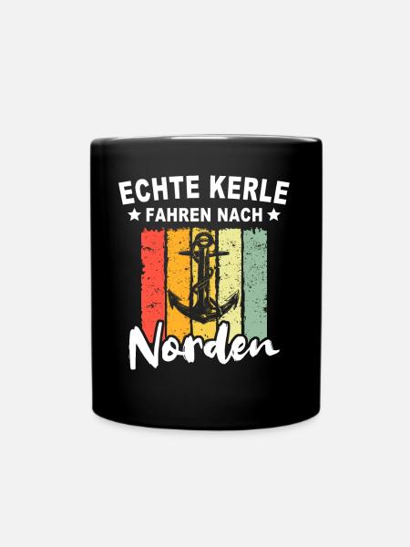 Norden Sprüche Nordener Spruch - Tasse einfarbig - Schwarz