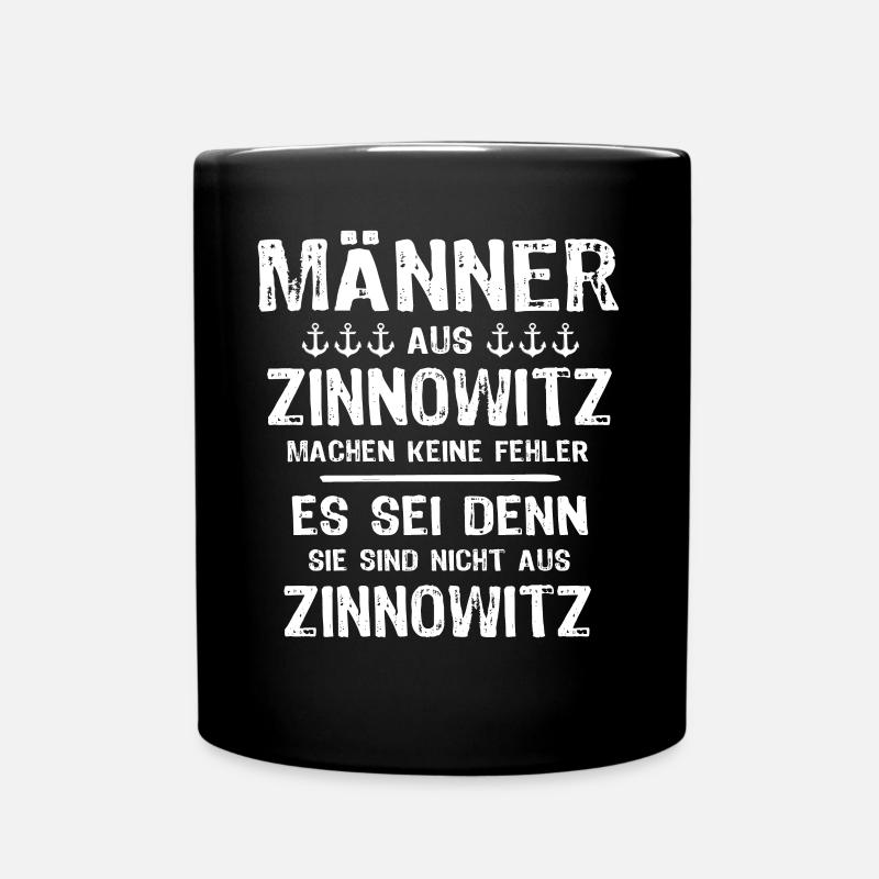 Zinnowitz Zinnowitzer - Tasse einfarbig - Schwarz