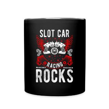 Slot Car Racing Rocks Slotracing Idée cadeau - Mug uni - noir - Devant