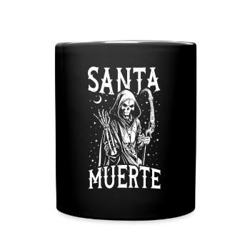 Santa Muerte Dia De Los Muertos Day Of Dead Bone - Full Colour Mug - black - Front