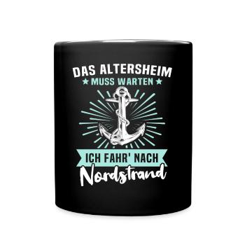 Nordstrand Sprüche - Tasse einfarbig - Schwarz - Vorne