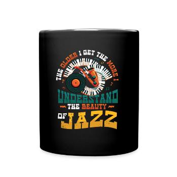 Plus je vieillis, plus je comprends - Mug uni - noir - Devant