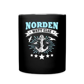 Norden - Tasse einfarbig - Schwarz - Vorne