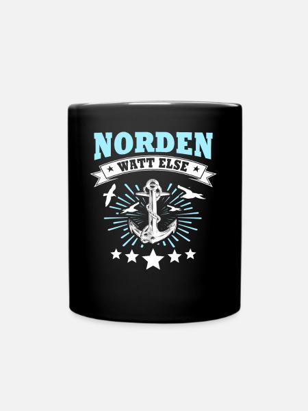 Norden - Tasse einfarbig - Schwarz