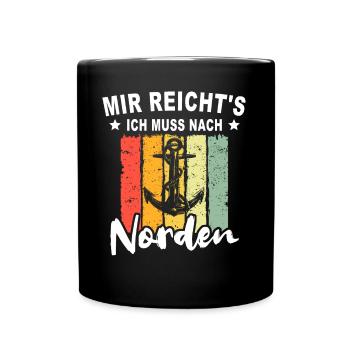 Norden - Tasse einfarbig - Schwarz - Vorne
