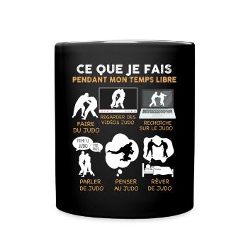 Judo Cadeau Sport Temps Libre Et Arts Martiaux - Mug uni - noir - Devant