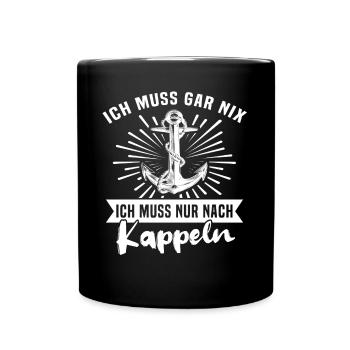 Kappeln Kappelner - Tasse einfarbig - Schwarz - Vorne