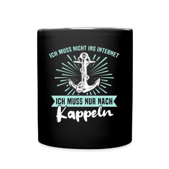 Kappeln Sprüche Kappelner Spruch - Tasse einfarbig - Schwarz - Vorne