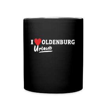 Oldenburg Liebe Oldenburger - Tasse einfarbig - Schwarz - Vorne