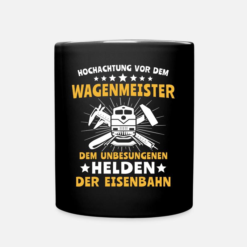 Wagenmeister - Tasse einfarbig - Schwarz
