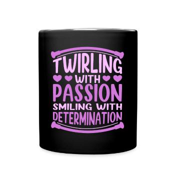 Baton virevoltant avec passion Cadeaux de bâton - Mug uni - noir - Devant