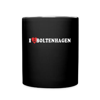 I Love Boltenhagen Liebe - Full Colour Mug - black - Front