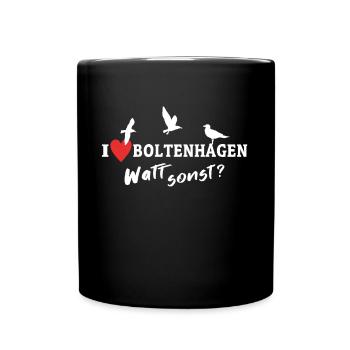 I Love Boltenhagen Ich Liebe Boltenhagen - Tasse einfarbig - Schwarz - Vorne