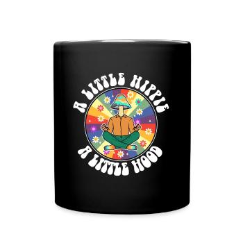 A Little Hippie A Little Hood - Full Colour Mug - black - Front