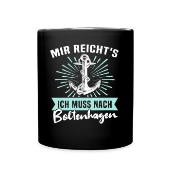 Boltenhagen Boltenhagener - Tasse einfarbig - Schwarz - Vorne