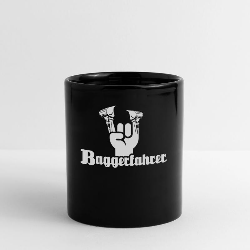 Baggerführer Bagger Baggerfahrer Tasse einfarbig